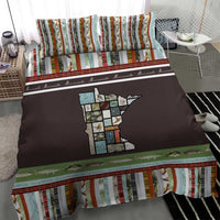 In The Deep Heart Of Minnesota Christmas Design Bedding Set Xmas Holiday Patterns - Wonder Print Shop