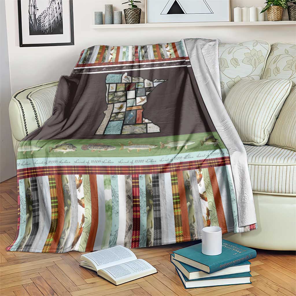 In The Deep Heart Of Minnesota Christmas Design Blanket Xmas Holiday Patterns - Wonder Print Shop