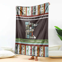 In The Deep Heart Of Minnesota Christmas Design Blanket Xmas Holiday Patterns - Wonder Print Shop