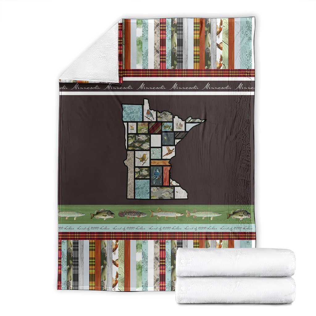 In The Deep Heart Of Minnesota Christmas Design Blanket Xmas Holiday Patterns - Wonder Print Shop