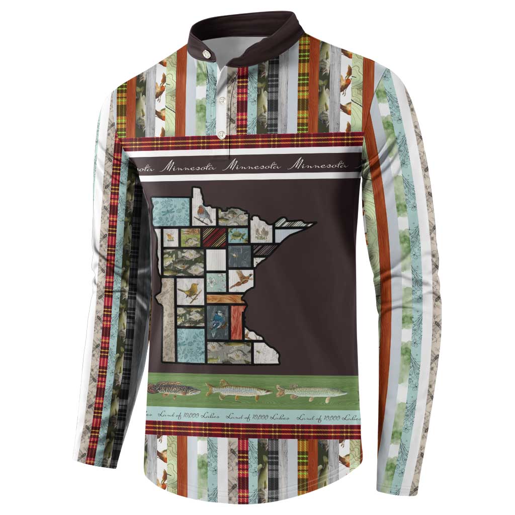 In The Deep Heart Of Minnesota Christmas Design Button Sweatshirt Xmas Holiday Patterns - Wonder Print Shop