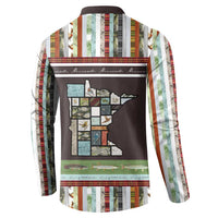In The Deep Heart Of Minnesota Christmas Design Button Sweatshirt Xmas Holiday Patterns - Wonder Print Shop