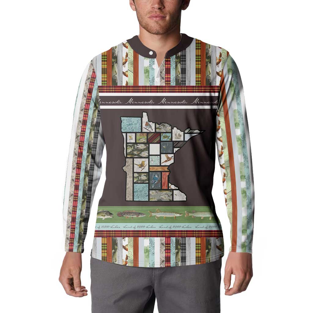 In The Deep Heart Of Minnesota Christmas Design Button Sweatshirt Xmas Holiday Patterns - Wonder Print Shop