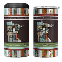 In The Deep Heart Of Minnesota Christmas Design 4 in 1 Can Cooler Tumbler Xmas Holiday Patterns - Wonder Print Shop