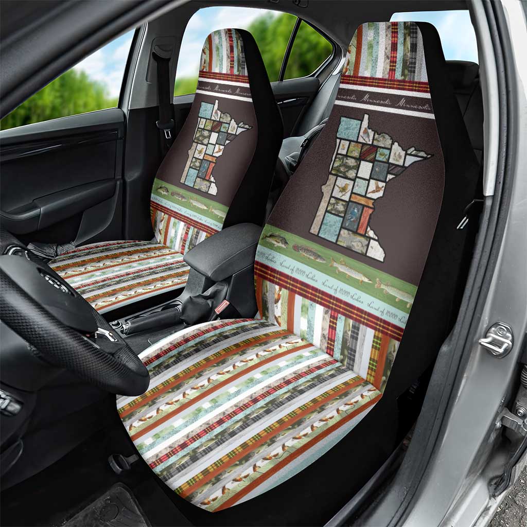 In The Deep Heart Of Minnesota Christmas Design Car Seat Cover Xmas Holiday Patterns - Wonder Print Shop