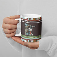In The Deep Heart Of Minnesota Christmas Design Ceramic Mug Xmas Holiday Patterns - Wonder Print Shop