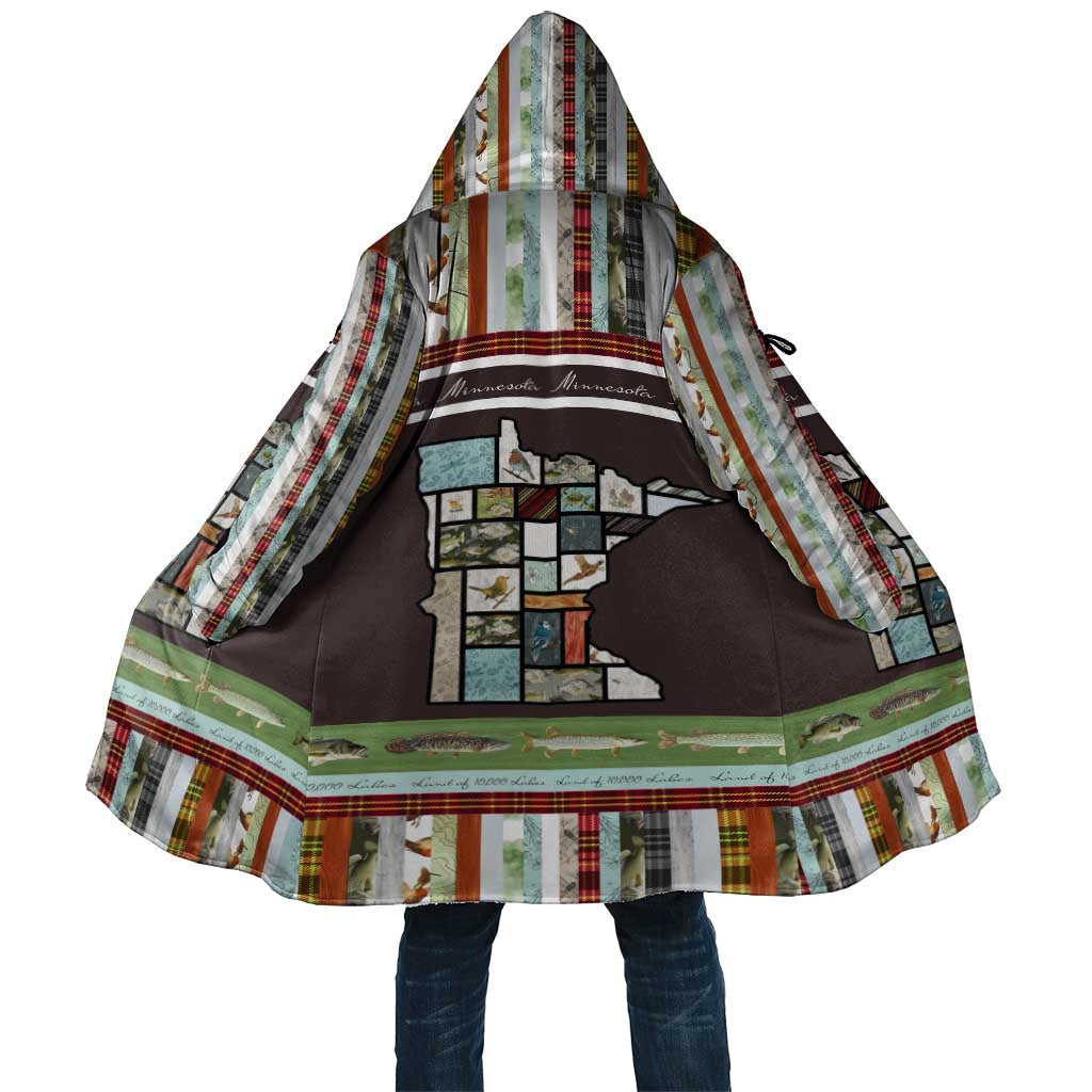 In The Deep Heart Of Minnesota Christmas Design Cloak Xmas Holiday Patterns - Wonder Print Shop