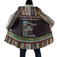 In The Deep Heart Of Minnesota Christmas Design Cloak Xmas Holiday Patterns - Wonder Print Shop