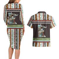 In The Deep Heart Of Minnesota Christmas Design Couples Matching Long Sleeve Bodycon Dress and Hawaiian Shirt Xmas Holiday Patterns - Wonder Print Shop