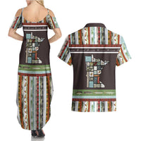 In The Deep Heart Of Minnesota Christmas Design Couples Matching Summer Maxi Dress and Hawaiian Shirt Xmas Holiday Patterns - Wonder Print Shop