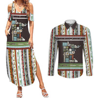 In The Deep Heart Of Minnesota Christmas Design Couples Matching Summer Maxi Dress and Long Sleeve Button Shirt Xmas Holiday Patterns - Wonder Print Shop