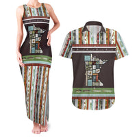 In The Deep Heart Of Minnesota Christmas Design Couples Matching Tank Maxi Dress and Hawaiian Shirt Xmas Holiday Patterns - Wonder Print Shop