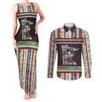 In The Deep Heart Of Minnesota Christmas Design Couples Matching Tank Maxi Dress and Long Sleeve Button Shirt Xmas Holiday Patterns - Wonder Print Shop