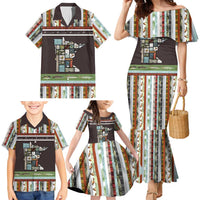 In The Deep Heart Of Minnesota Christmas Design Family Matching Mermaid Dress and Hawaiian Shirt Xmas Holiday Patterns - Wonder Print Shop