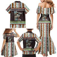 In The Deep Heart Of Minnesota Christmas Design Family Matching Mermaid Dress and Hawaiian Shirt Xmas Holiday Patterns - Wonder Print Shop