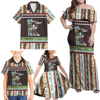 In The Deep Heart Of Minnesota Christmas Design Family Matching Off Shoulder Maxi Dress and Hawaiian Shirt Xmas Holiday Patterns - Wonder Print Shop
