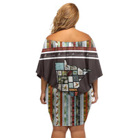 In The Deep Heart Of Minnesota Christmas Design Family Matching Off Shoulder Short Dress and Hawaiian Shirt Xmas Holiday Patterns - Wonder Print Shop