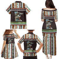 In The Deep Heart Of Minnesota Christmas Design Family Matching Puletasi and Hawaiian Shirt Xmas Holiday Patterns - Wonder Print Shop