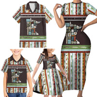 In The Deep Heart Of Minnesota Christmas Design Family Matching Short Sleeve Bodycon Dress and Hawaiian Shirt Xmas Holiday Patterns - Wonder Print Shop