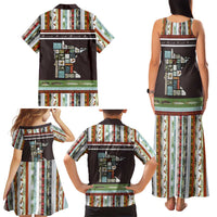 In The Deep Heart Of Minnesota Christmas Design Family Matching Tank Maxi Dress and Hawaiian Shirt Xmas Holiday Patterns - Wonder Print Shop