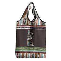 In The Deep Heart Of Minnesota Christmas Design Grocery Bag Xmas Holiday Patterns - Wonder Print Shop