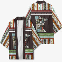 In The Deep Heart Of Minnesota Christmas Design Kimono Xmas Holiday Patterns - Wonder Print Shop