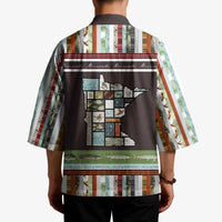 In The Deep Heart Of Minnesota Christmas Design Kimono Xmas Holiday Patterns - Wonder Print Shop