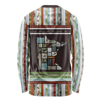 In The Deep Heart Of Minnesota Christmas Design Long Sleeve Shirt Xmas Holiday Patterns - Wonder Print Shop