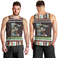 In The Deep Heart Of Minnesota Christmas Design Men Tank Top Xmas Holiday Patterns - Wonder Print Shop