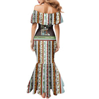 In The Deep Heart Of Minnesota Christmas Design Mermaid Dress Xmas Holiday Patterns - Wonder Print Shop