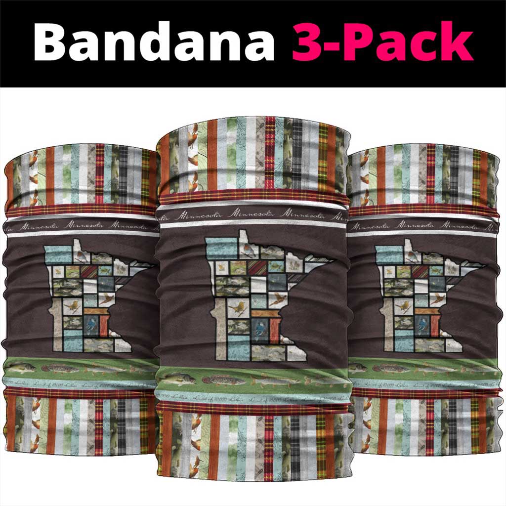 In The Deep Heart Of Minnesota Christmas Design Neck Gaiter Xmas Holiday Patterns - Wonder Print Shop