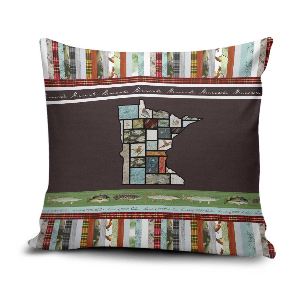 In The Deep Heart Of Minnesota Christmas Design Pillow Cover Xmas Holiday Patterns - Wonder Print Shop