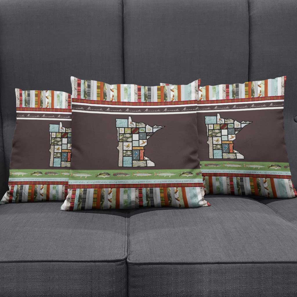 In The Deep Heart Of Minnesota Christmas Design Pillow Cover Xmas Holiday Patterns - Wonder Print Shop