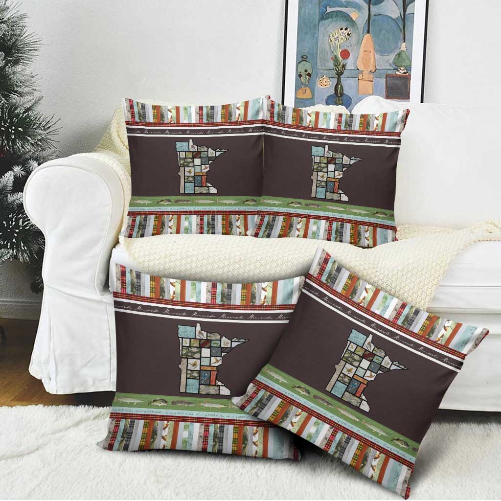 In The Deep Heart Of Minnesota Christmas Design Pillow Cover Xmas Holiday Patterns - Wonder Print Shop