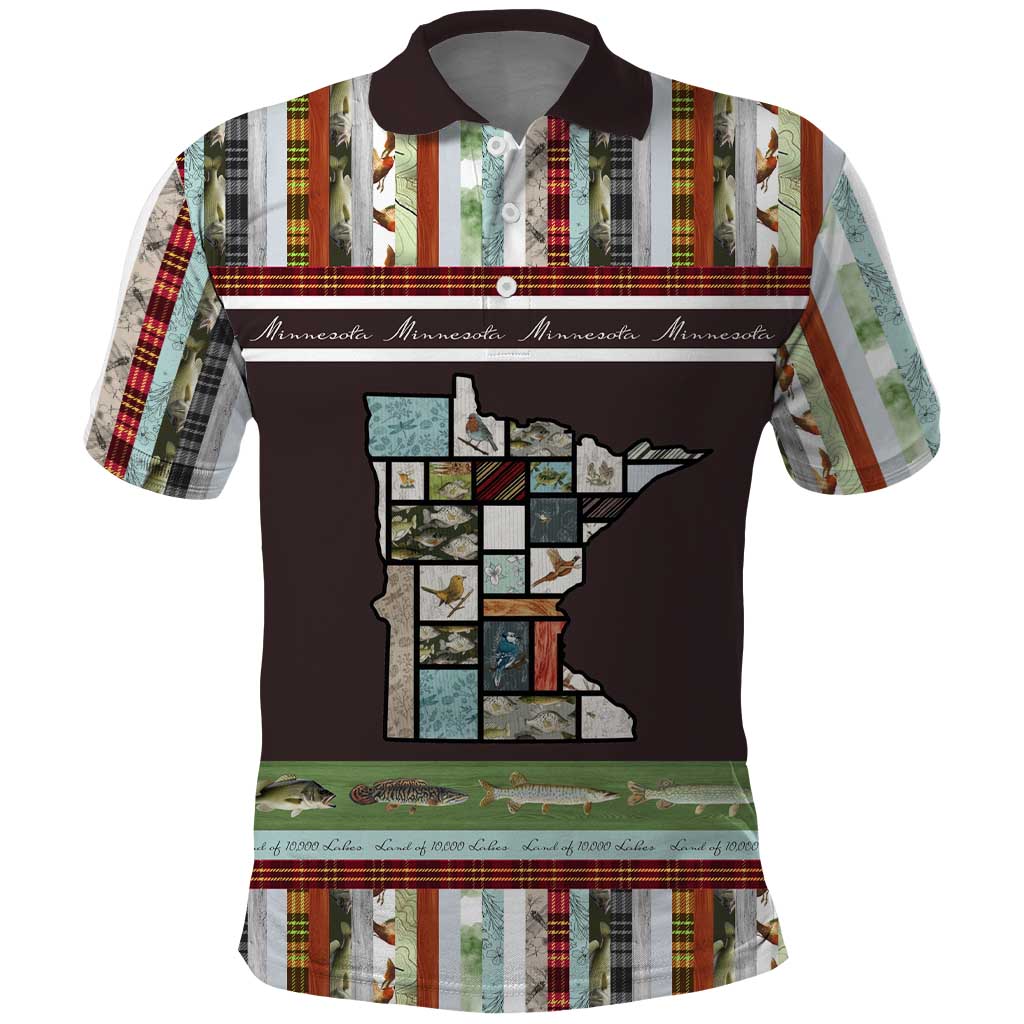 In The Deep Heart Of Minnesota Christmas Design Polo Shirt Xmas Holiday Patterns - Wonder Print Shop