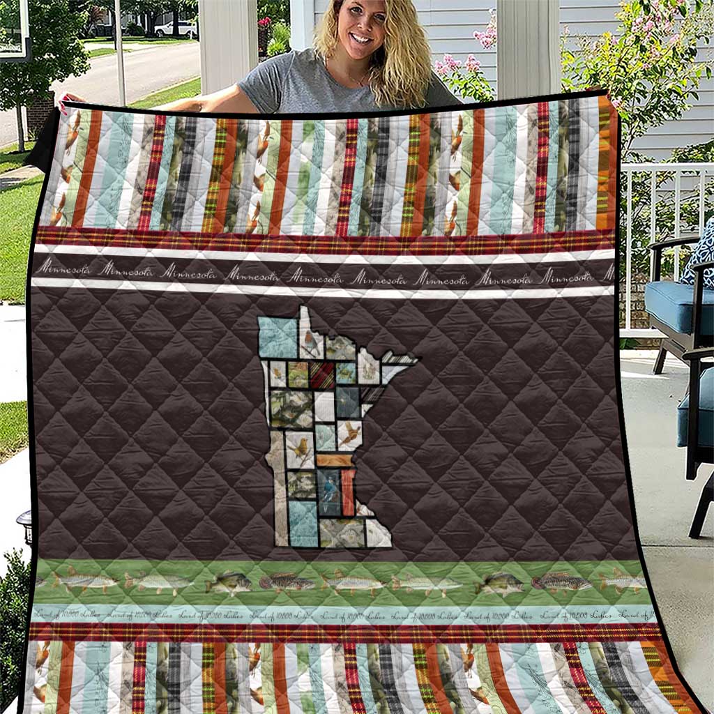 In The Deep Heart Of Minnesota Christmas Design Quilt Xmas Holiday Patterns - Wonder Print Shop