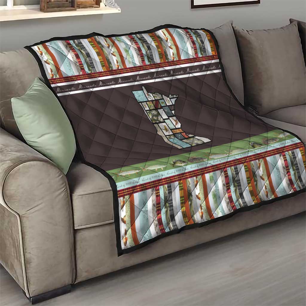 In The Deep Heart Of Minnesota Christmas Design Quilt Xmas Holiday Patterns - Wonder Print Shop