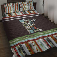 In The Deep Heart Of Minnesota Christmas Design Quilt Bed Set Xmas Holiday Patterns - Wonder Print Shop