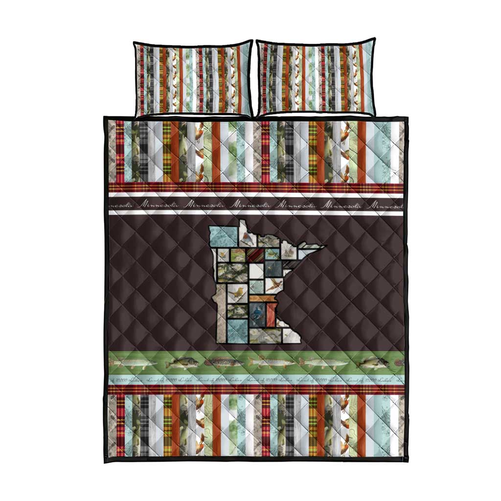 In The Deep Heart Of Minnesota Christmas Design Quilt Bed Set Xmas Holiday Patterns - Wonder Print Shop