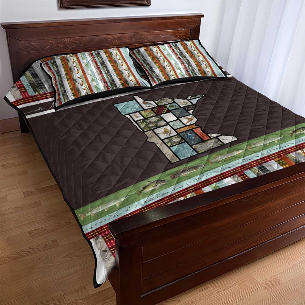 In The Deep Heart Of Minnesota Christmas Design Quilt Bed Set Xmas Holiday Patterns - Wonder Print Shop