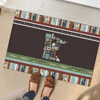 In The Deep Heart Of Minnesota Christmas Design Rubber Doormat Xmas Holiday Patterns - Wonder Print Shop