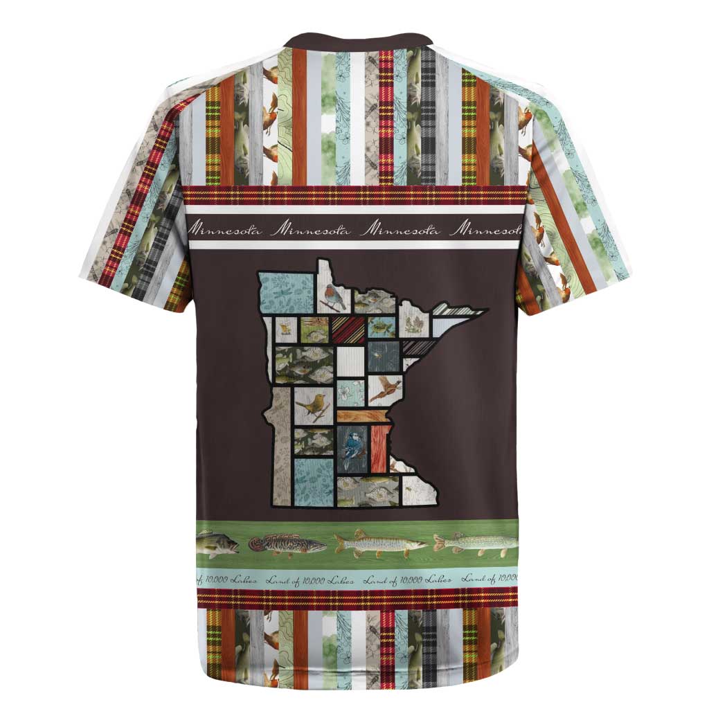 In The Deep Heart Of Minnesota Christmas Design Rugby Jersey Xmas Holiday Patterns - Wonder Print Shop