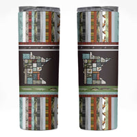 In The Deep Heart Of Minnesota Christmas Design Skinny Tumbler Xmas Holiday Patterns - Wonder Print Shop