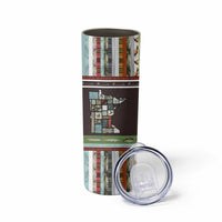In The Deep Heart Of Minnesota Christmas Design Skinny Tumbler Xmas Holiday Patterns - Wonder Print Shop