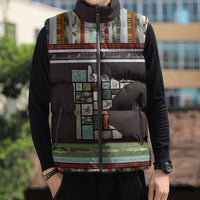 In The Deep Heart Of Minnesota Christmas Design Sleeveless Puffer Jacket Xmas Holiday Patterns - Wonder Print Shop