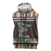 In The Deep Heart Of Minnesota Christmas Design Sleeveless Zip Hoodie Xmas Holiday Patterns - Wonder Print Shop