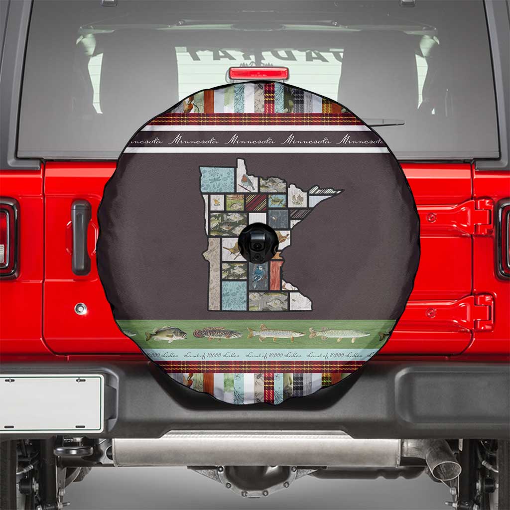 In The Deep Heart Of Minnesota Christmas Design Spare Tire Cover Xmas Holiday Patterns - Wonder Print Shop