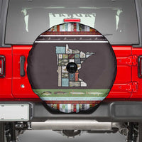 In The Deep Heart Of Minnesota Christmas Design Spare Tire Cover Xmas Holiday Patterns - Wonder Print Shop