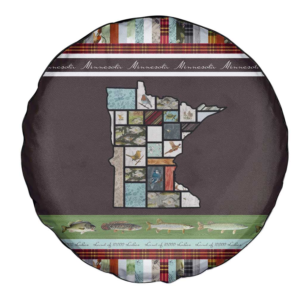 In The Deep Heart Of Minnesota Christmas Design Spare Tire Cover Xmas Holiday Patterns - Wonder Print Shop