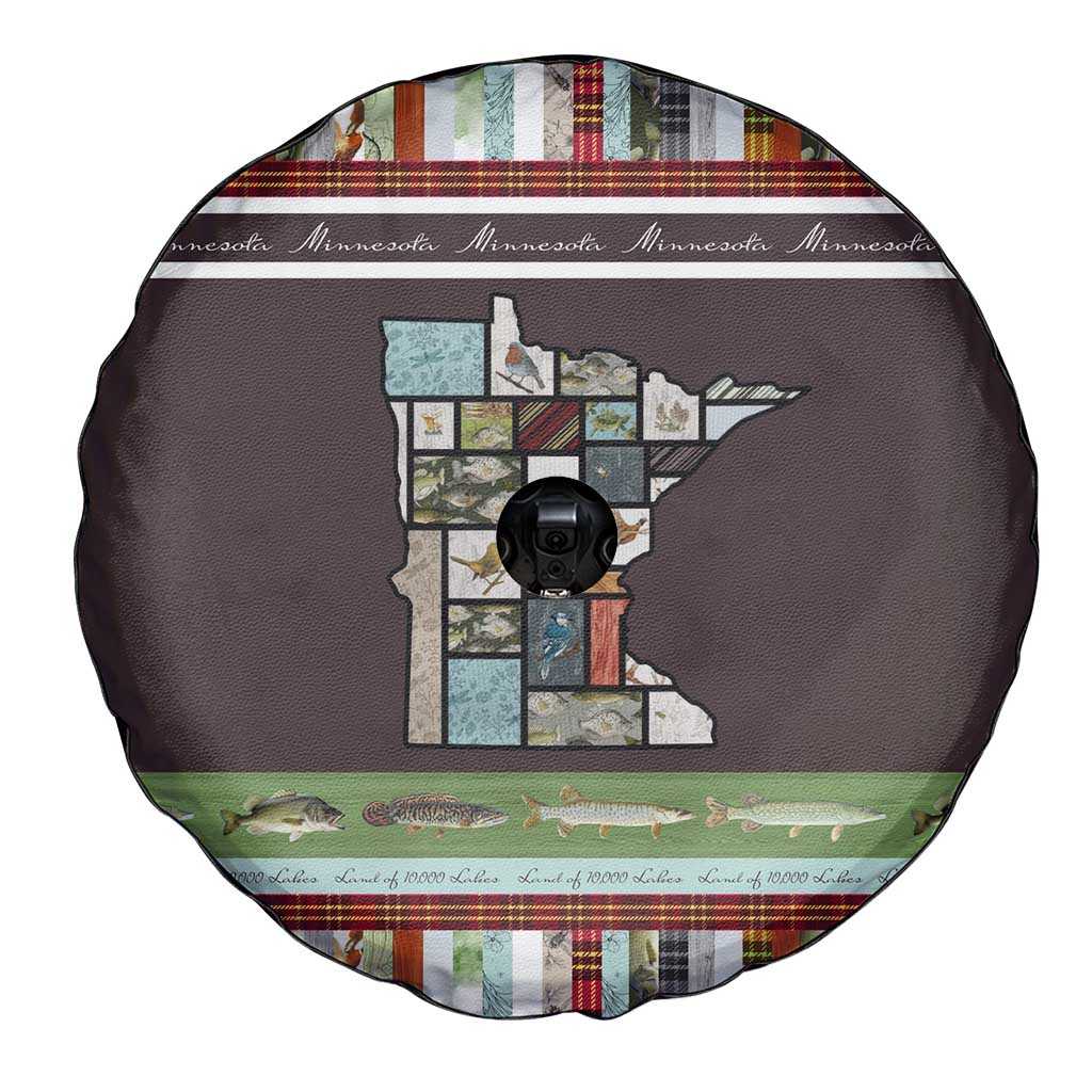 In The Deep Heart Of Minnesota Christmas Design Spare Tire Cover Xmas Holiday Patterns - Wonder Print Shop
